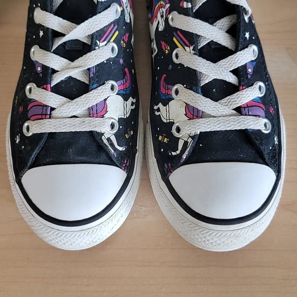 Converse Low Top Unicorn Unicons Black Lace Up Sneakers Shoes Kids Unisex CTAS 4